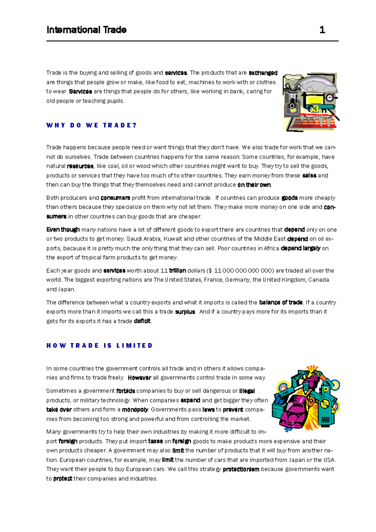 International Trade Overview - Concepts and History - Studocu