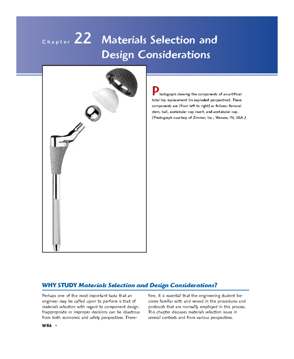 Chapter 22: Materials Selection & Design Considerations for Engineering ...