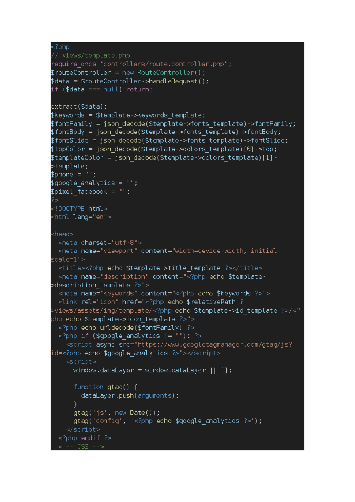 PHP Template for Web Application Development - Studocu