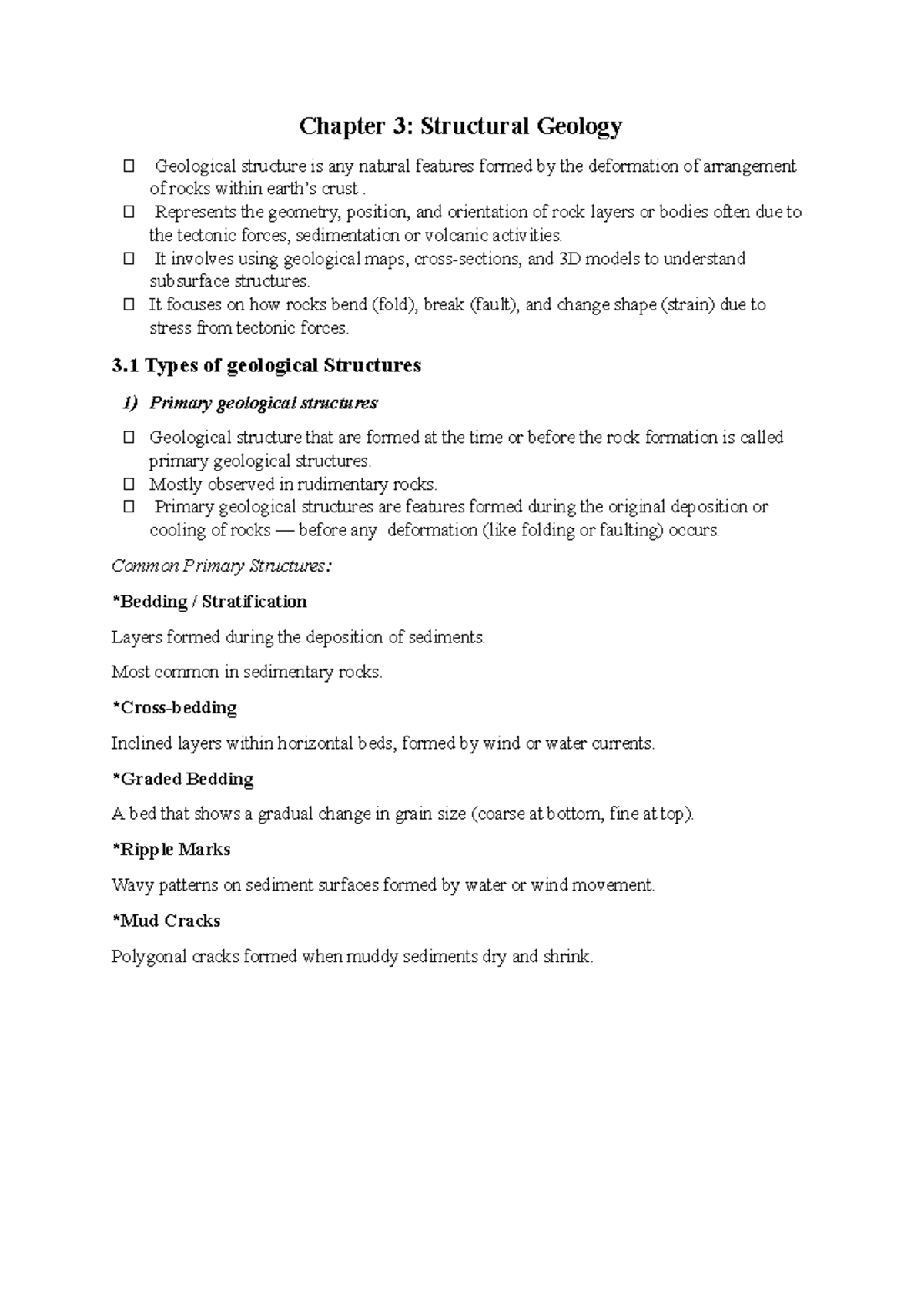 Chapter 3: Structural Geology - Understanding Geological Structures ...