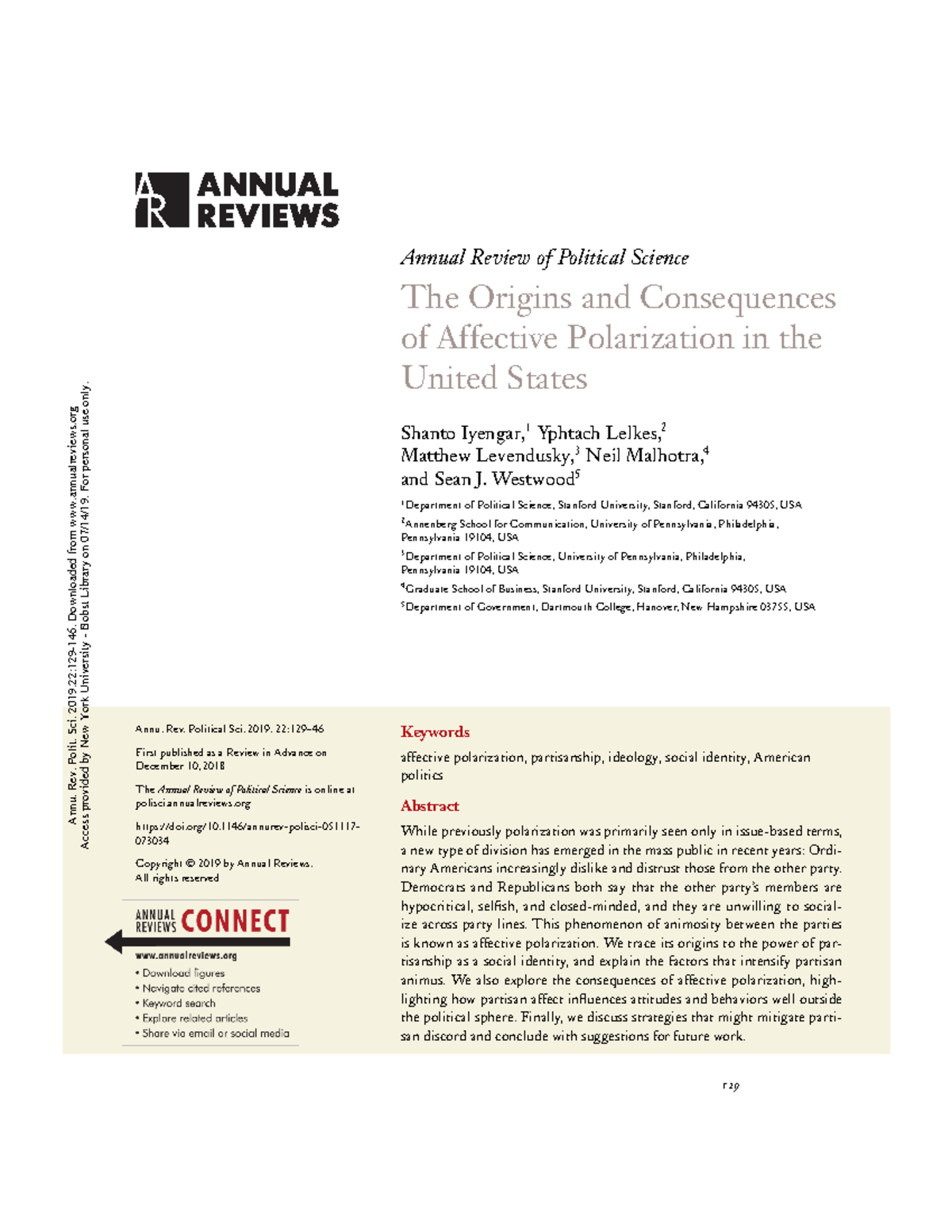 Affective Polarization: Origins, Dynamics, and Impacts in U.S. Politics ...