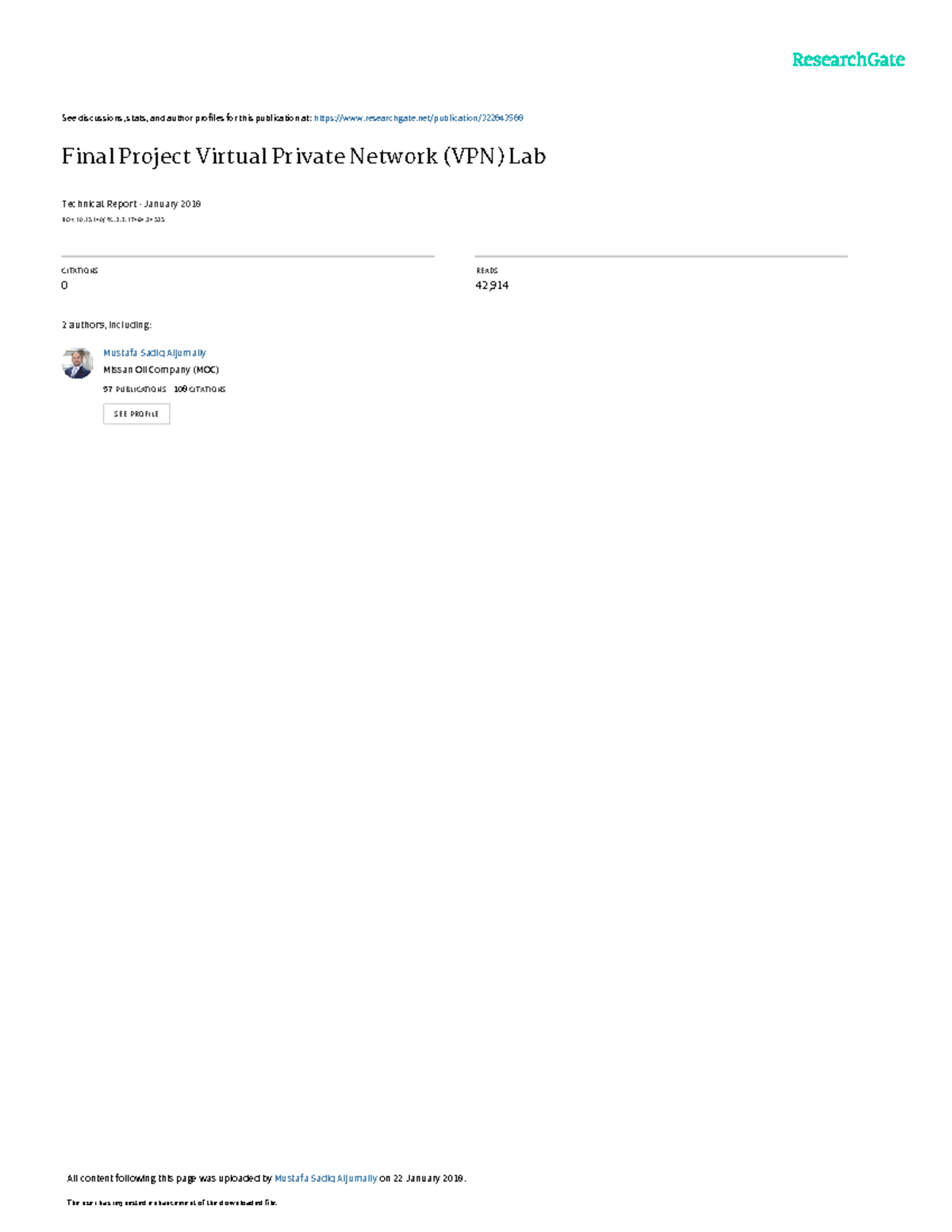 Virtual Private Network VPNproject - See discussions, stats, and author ...