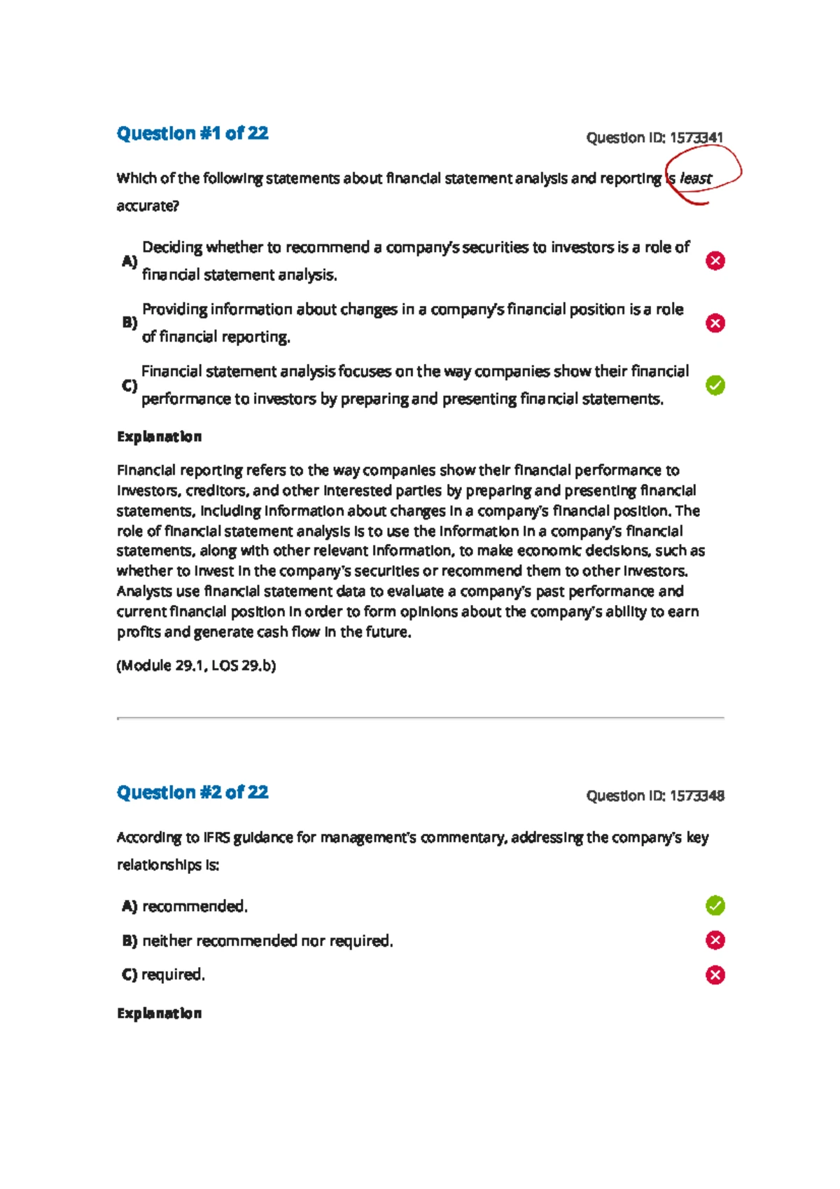 Note - Financial Statement Analysis Outline for FSA Class - Studocu