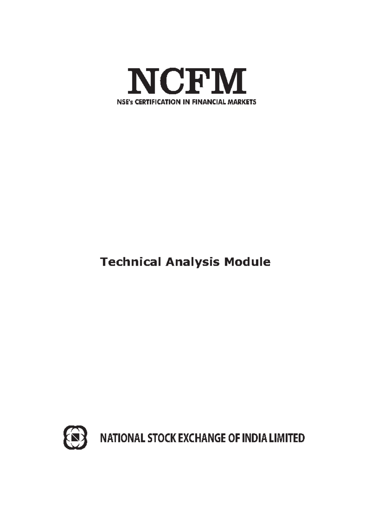 Technical Analysis Module Overview - NSE Certification Exam Notes - Studocu