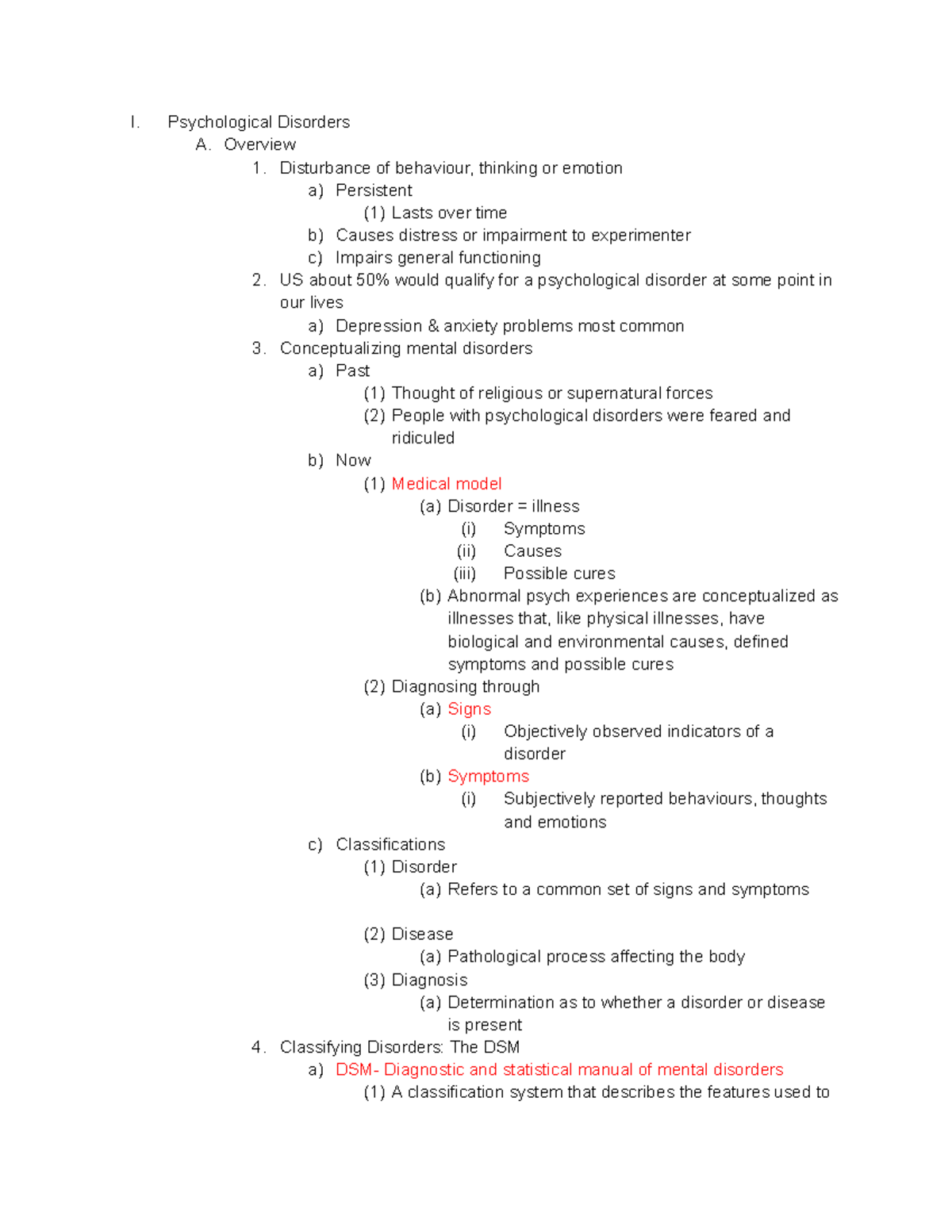 Chapter 15: Overview of Psychological Disorders for Exam 4 - Studocu