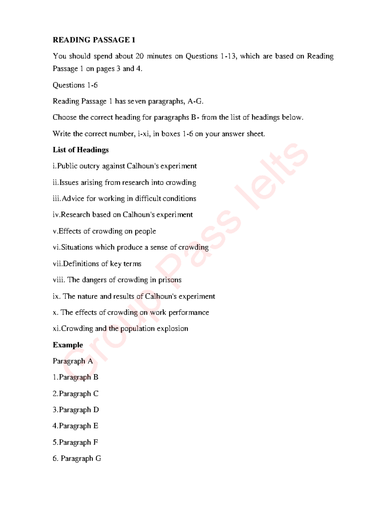 Reading Passage 1 - IELTS Study Guide - Studocu
