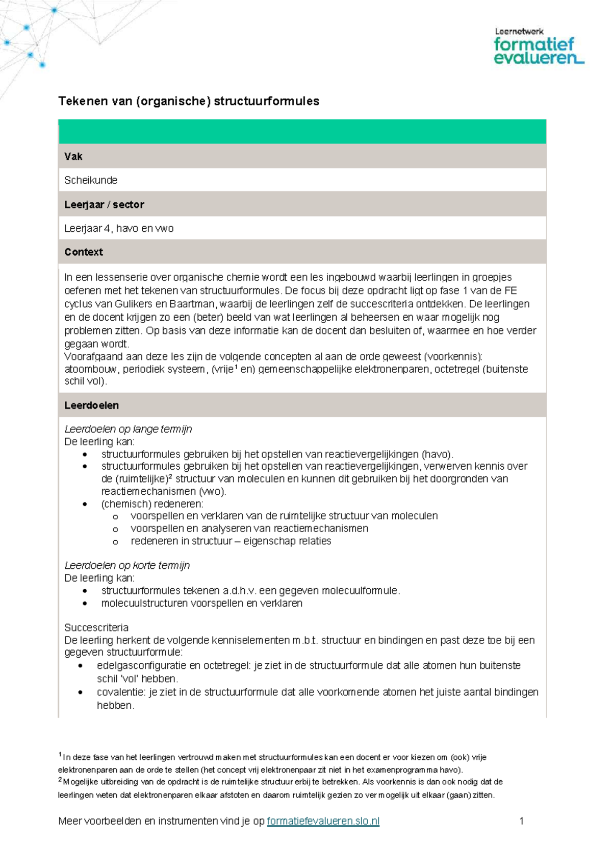 Tekenen van Structuurformules in Organische Chemie - Vak Scheikunde 4 ...