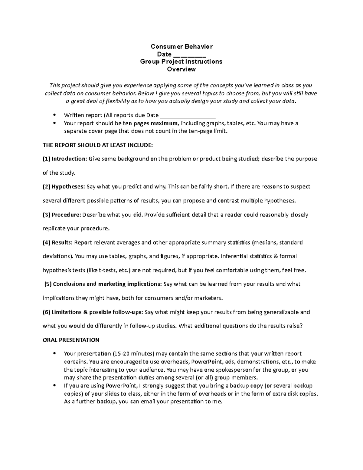 Consumer Behavior Final Project Exploring Consumer Insights And