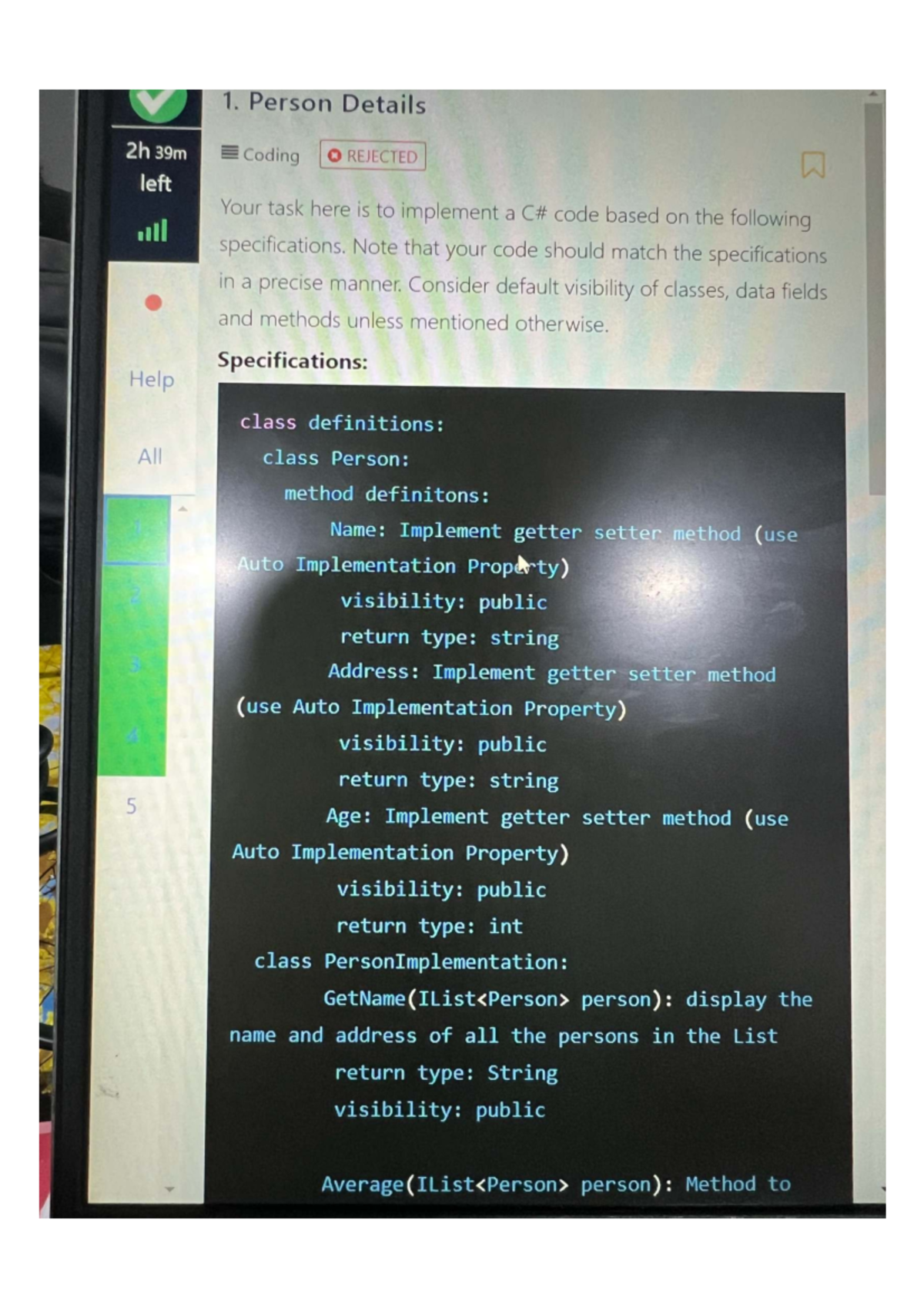 CS101: Coding Assignment - Person Class Implementation and Function ...