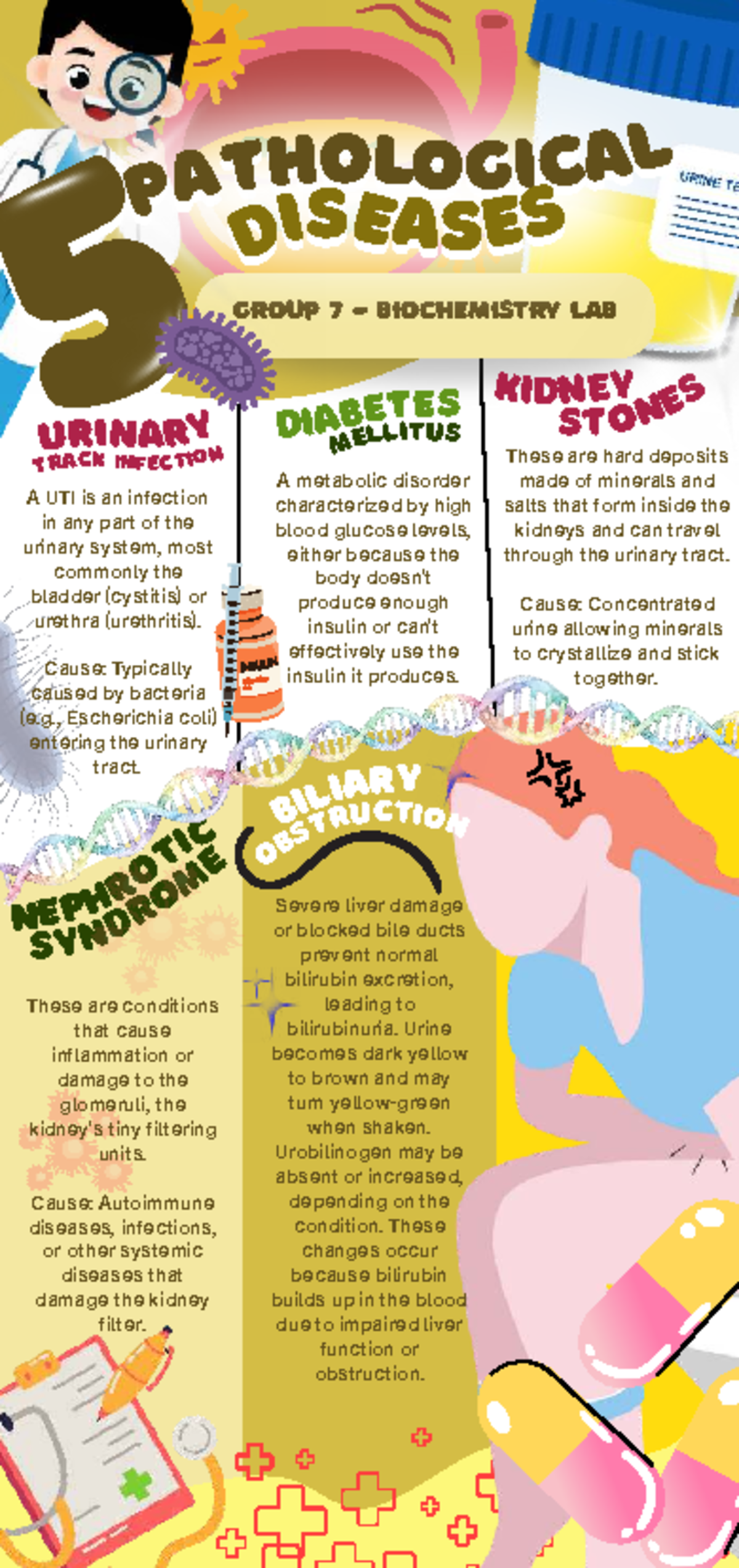 Pathological Infographics: Urinary System Disorders & Causes - Studocu