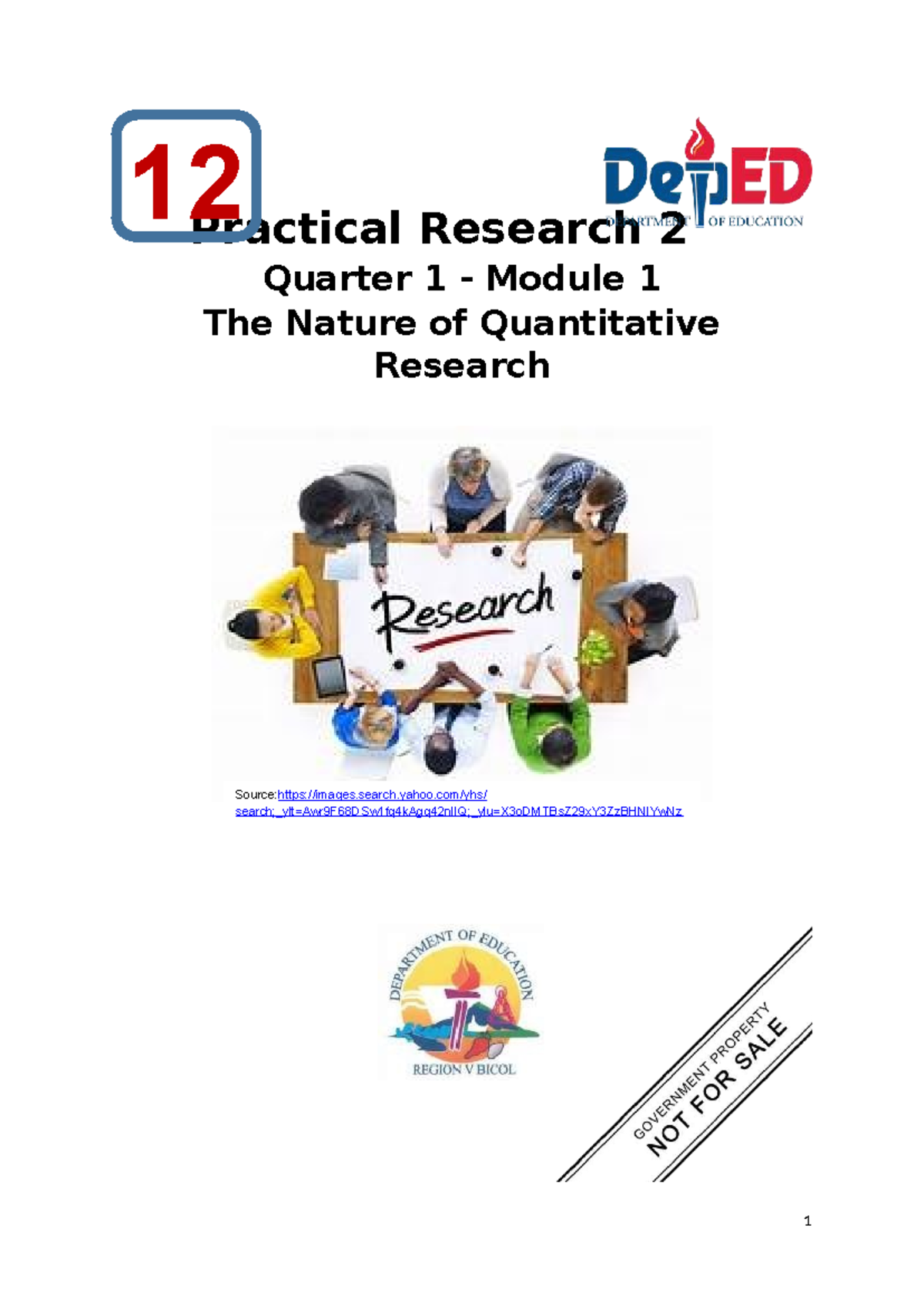 Practical Research 2 Q1 Module 1: Exploring Quantitative Research ...