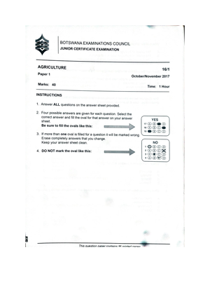 JCE Science Paper 2 - Revision booklet - CRACKiT Tuition Botswana Term ...