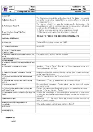 SHS ORAL Commm - SHS MATERIALS - Daily Lesson Log Name Grade 11 ...