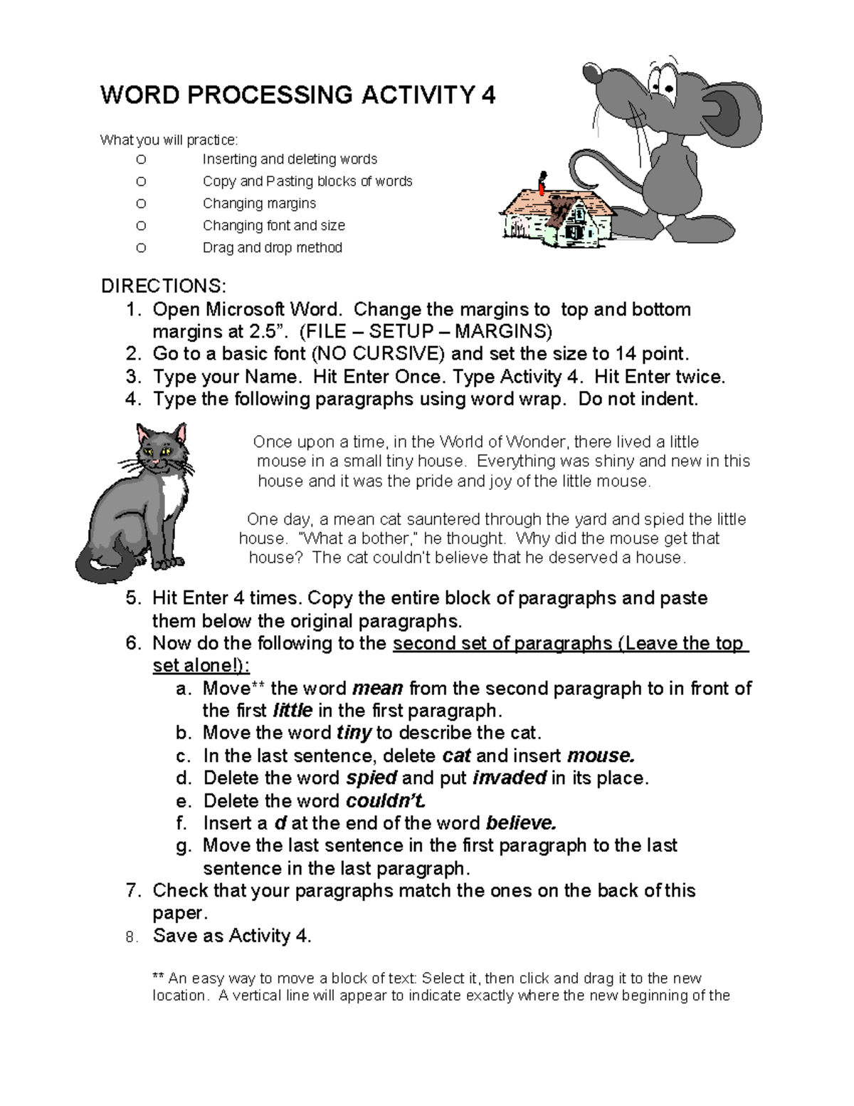 Activity 4 - Word Processing Techniques and Practice - Studocu