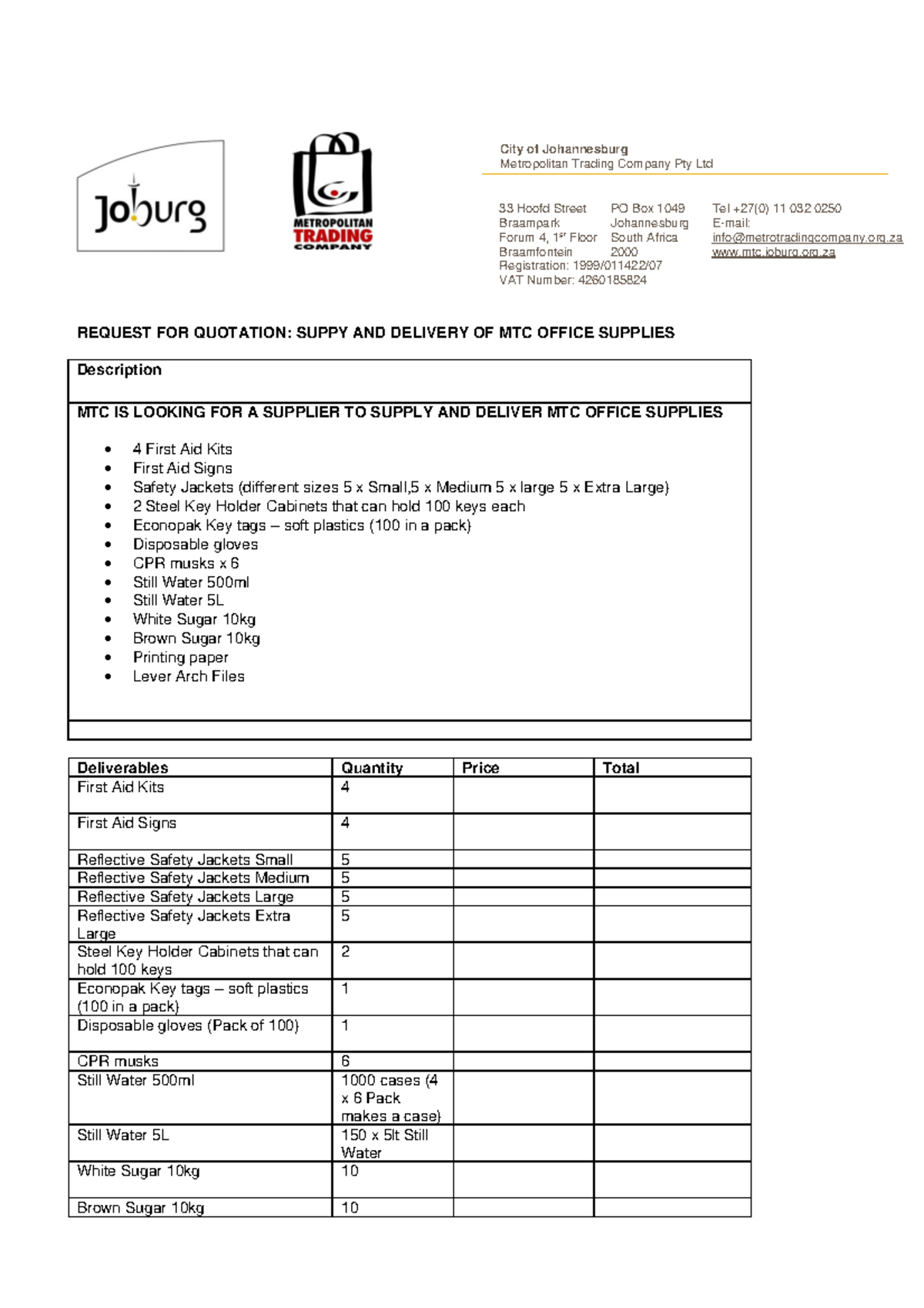First-aid-Declarations 20250313 - REQUEST FOR QUOTATION: SUPPY AND ...