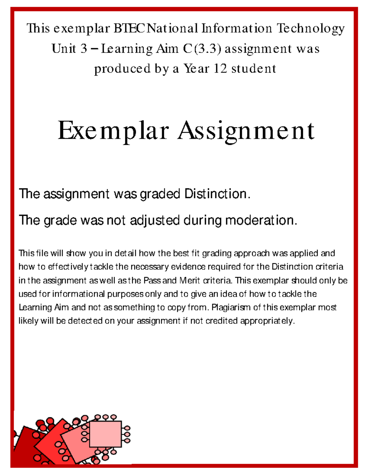 Unit 3 - Learning Aim C Exemplar Assignment (Distinction) - Studocu