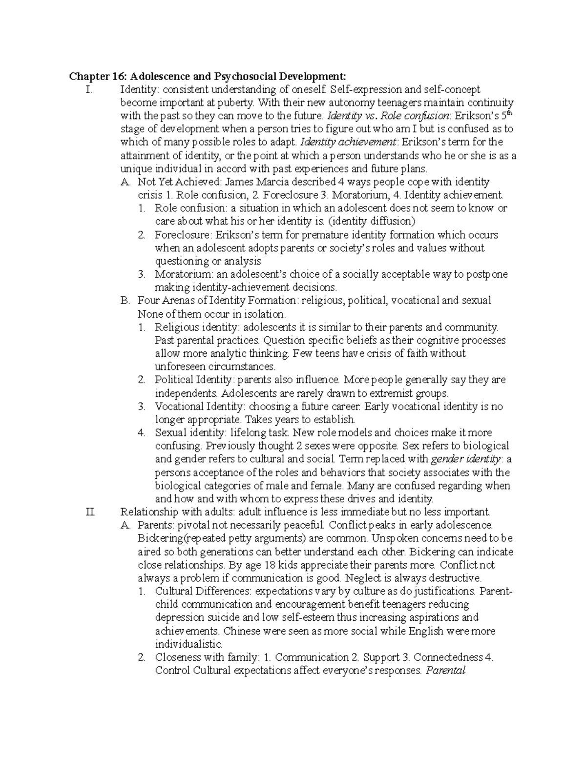 Chapter 16 - Adolescence and Identity Development in Psychosocial ...