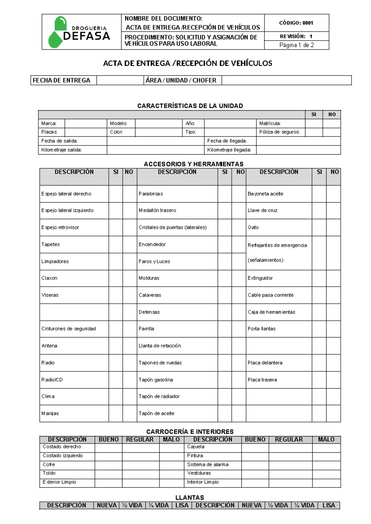 Formato Acta De Entrega De Servicios