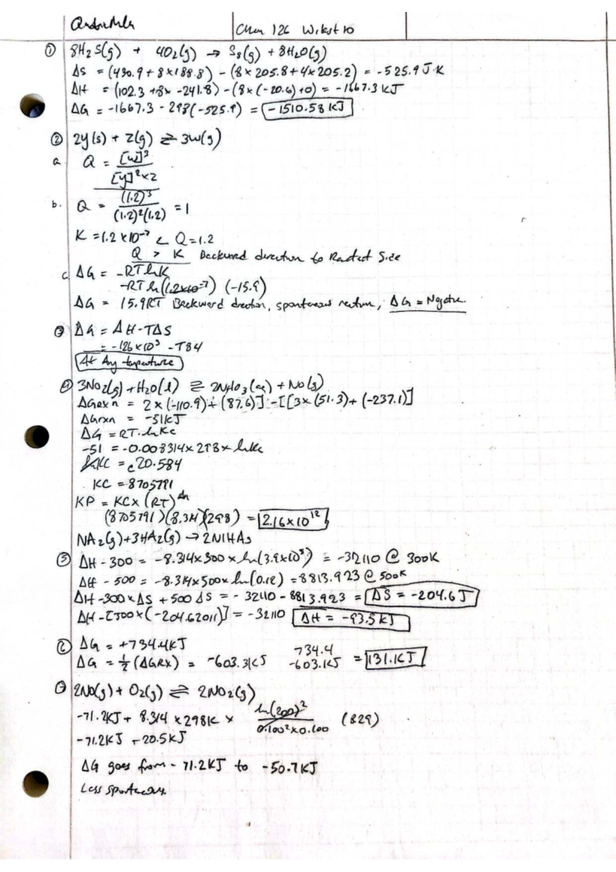 Chen 126 Wrkst 10 - Homework 10 on Auditive Reactions and Energies ...