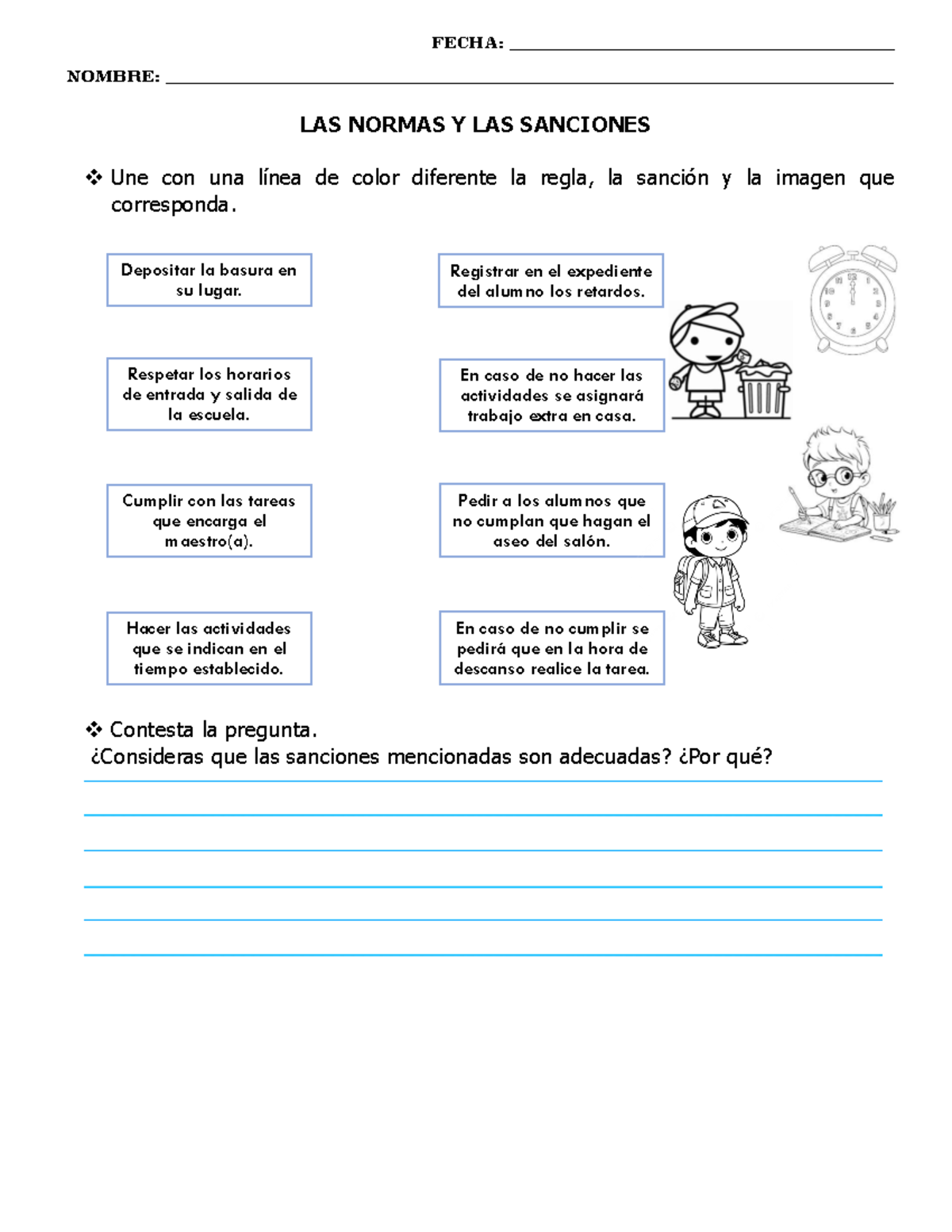 Normas y Acuerdos de Convivencia en el Aula - Actividades de Clase ...