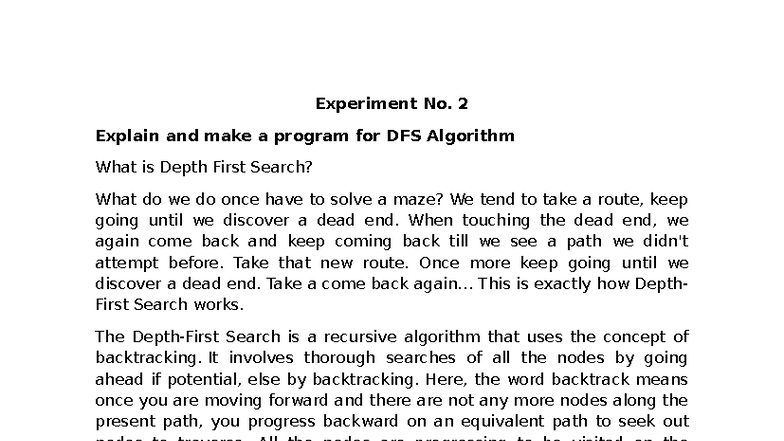 AI Exp 2 - Experiment on python language - Experiment No. 2 Explain and ...