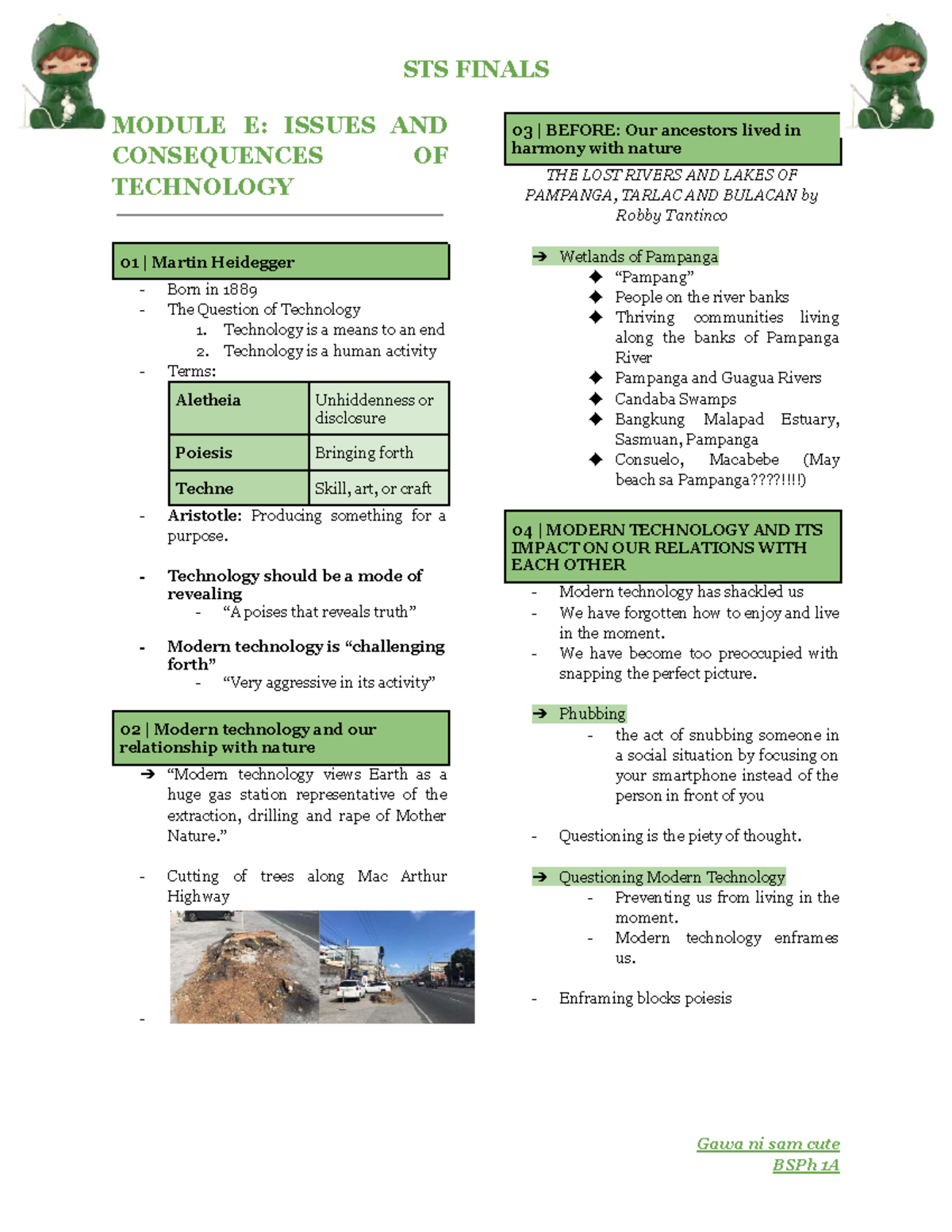 STS FINALS MODULE E: TECHNOLOGY'S IMPACT ON SOCIETY AND NATURE - Studocu