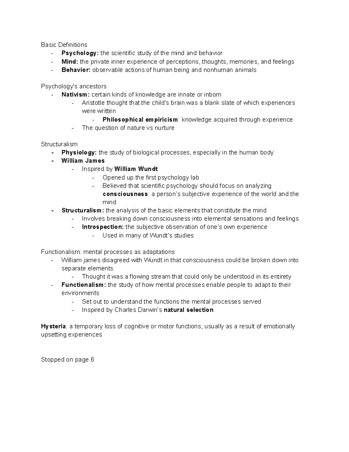 Psych 202 chapter 1 textbook notes - Basic Definitions - Psychology ...