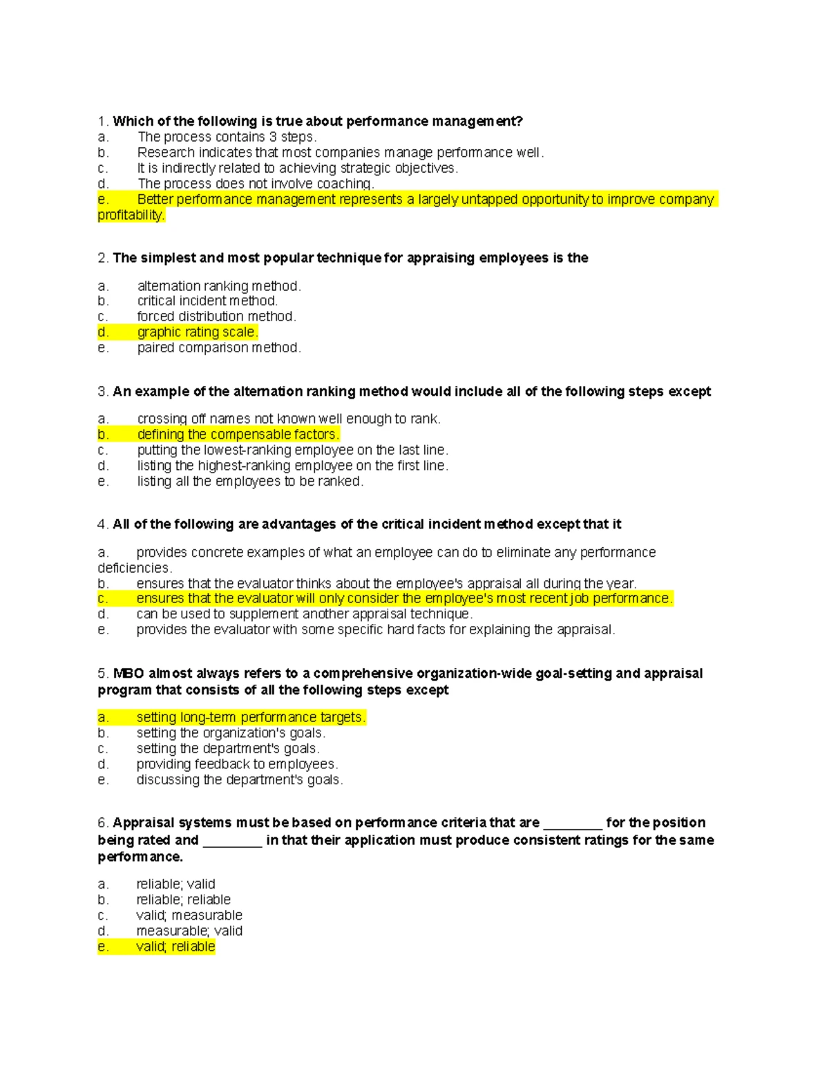 Sample Final Exam Questions - 1. Which of the following is true about ...