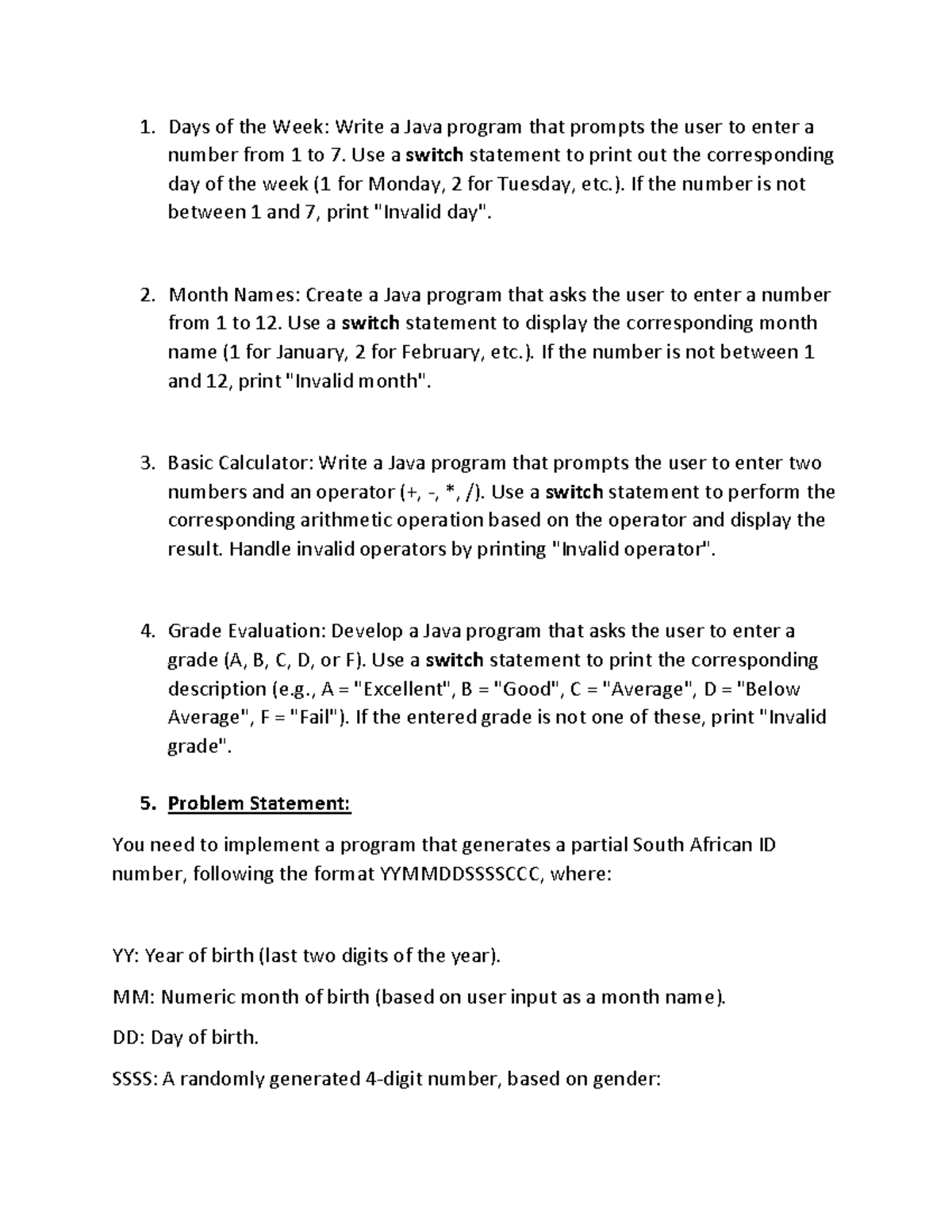Activity - Activities to practise based on LOOPS - Days of the Week ...