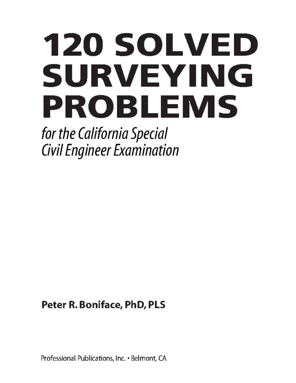 120 Solved Surveying Problems for Cal Civil Engineer Exam - Studocu