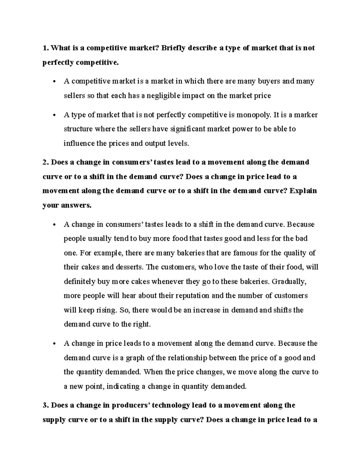 ECON 101: Understanding Competitive Markets and Demand-Supply Dynamics ...