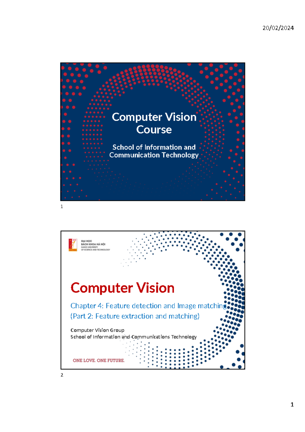 Chap4 - Chapter 4 part 2 - Computer Vision Course School of Information ...