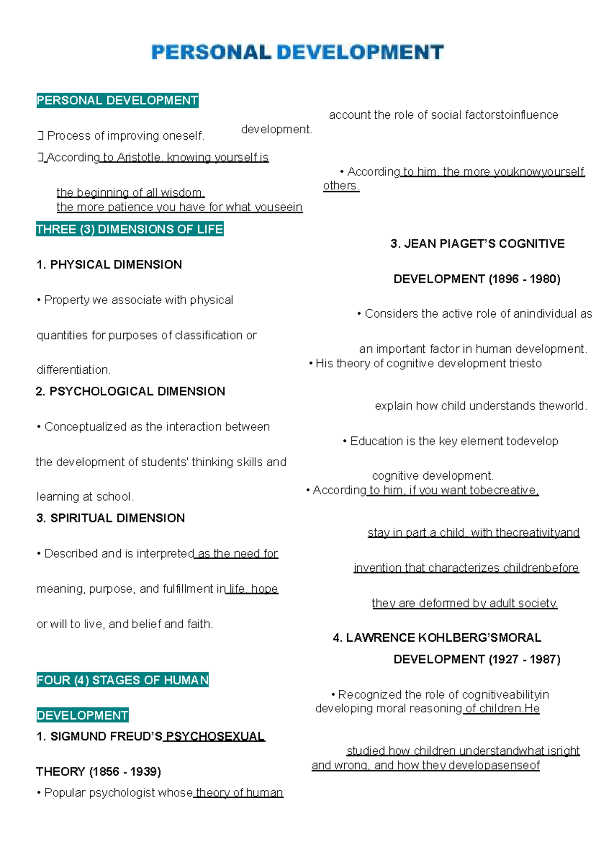 Personal Development (PD101): The Role of Social Factors in Self ...