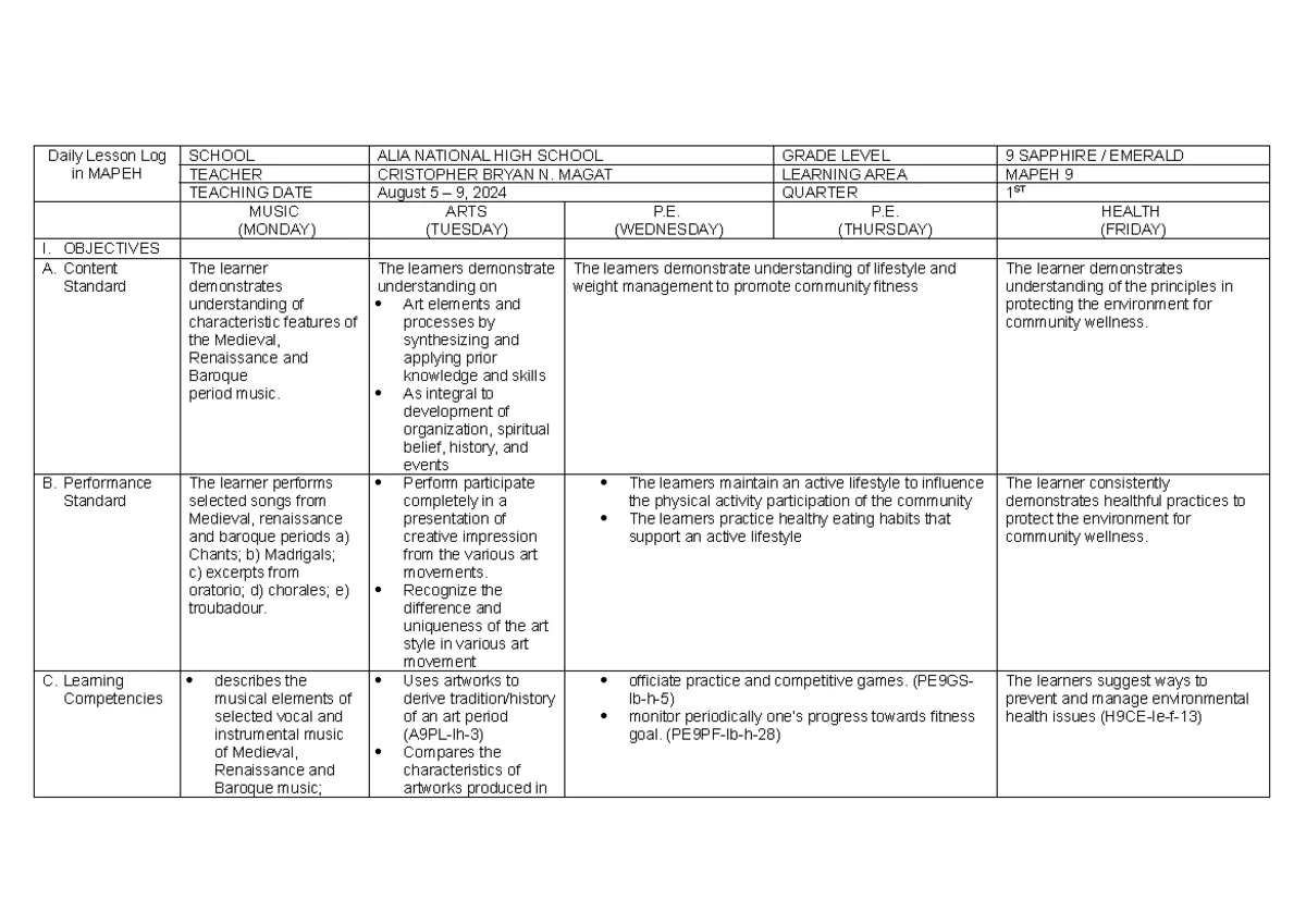 Mathematics Lesson Plan: Exploring Polygons in Grade 7 - Studocu