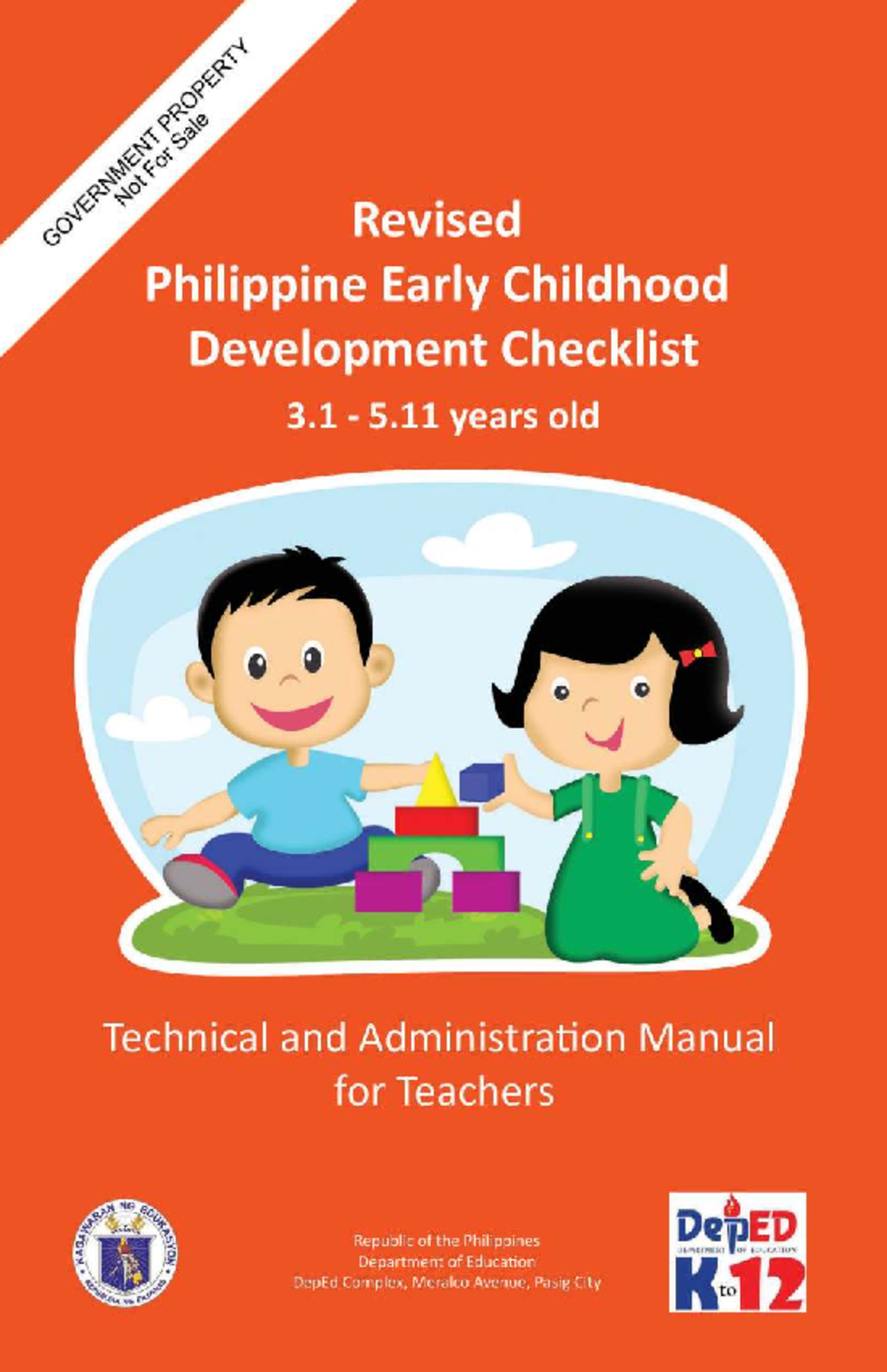 Revised Philippine Early Childhood Development Checklist Technical ...