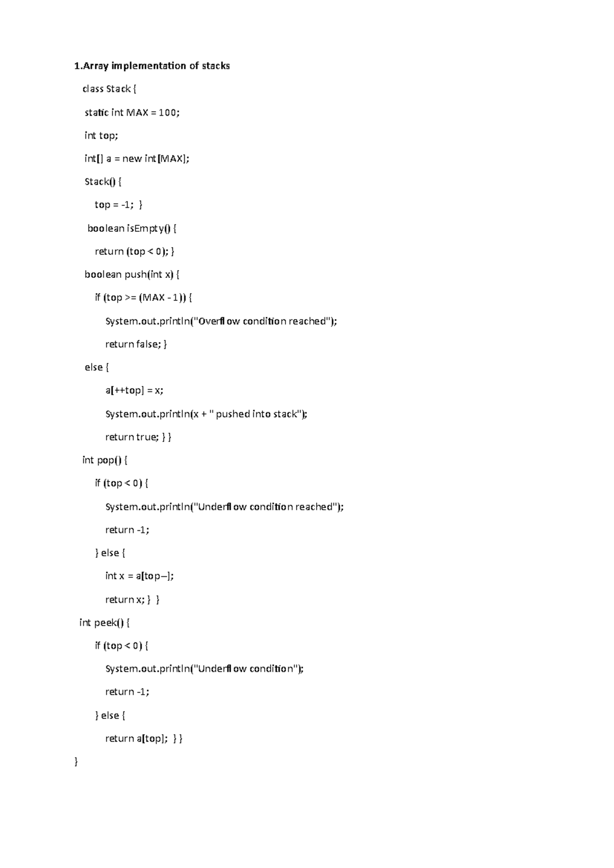 DSA Practical Programming: Array & Linked List Stacks, Tree Traversals ...