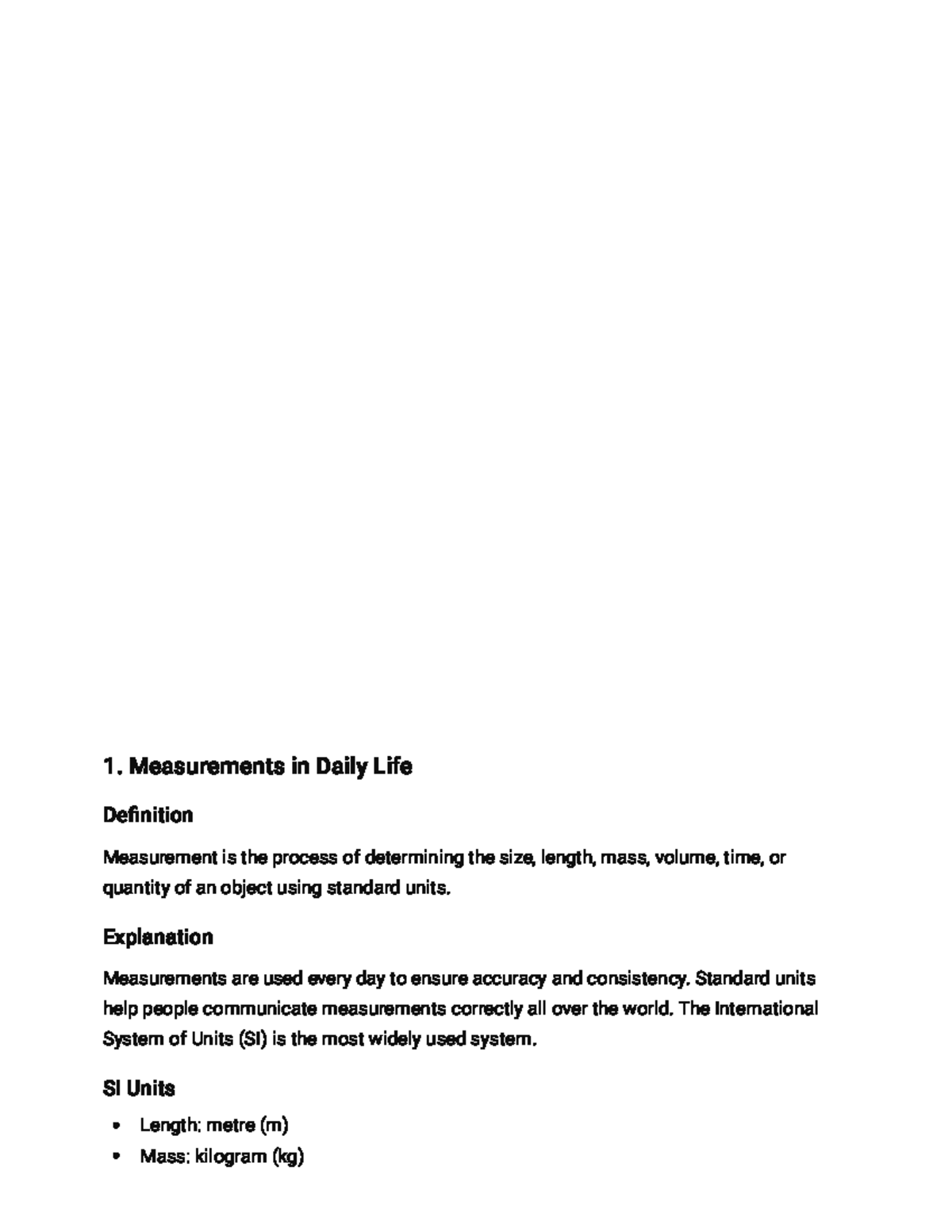 Measurement and Motion Basics: Key Concepts and Instruments - Studocu