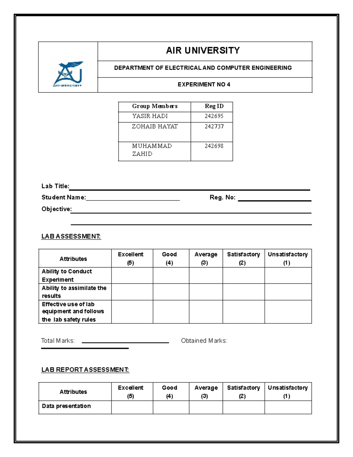 ELECTRICAL ENGINEERING LAB REPORT: EXPERIMENT 04 - BOOLEAN ...