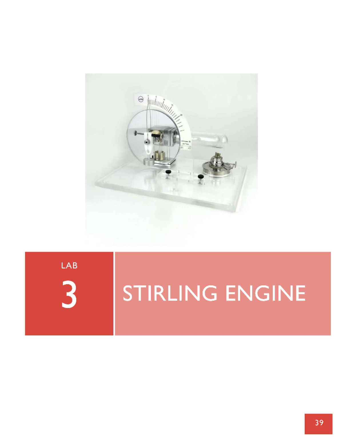 MECH-351 Lab 3: Exploring the Stirling Engine Operation and Efficiency ...