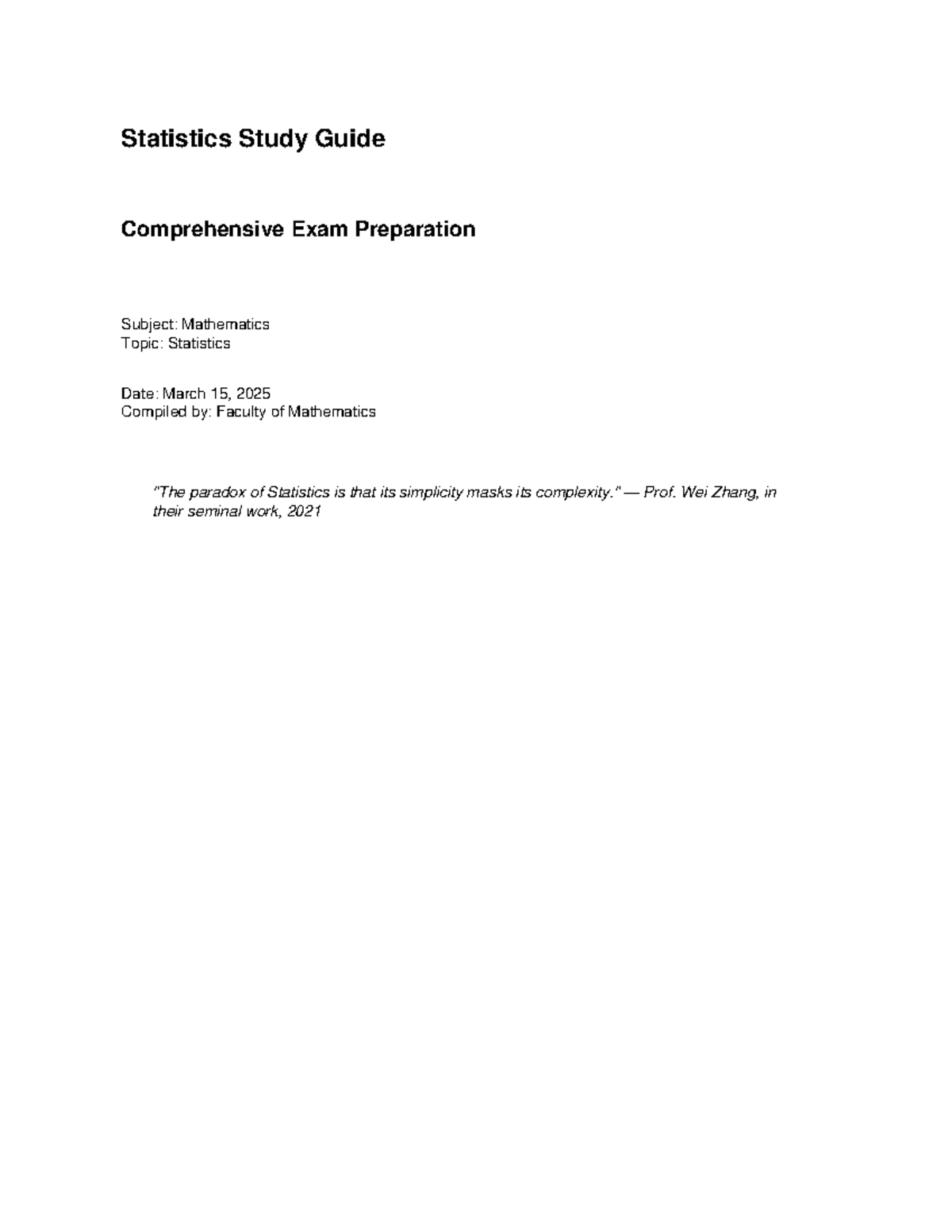 47333918991-588940.pdf - Statistics Study Guide Comprehensive Exam ...