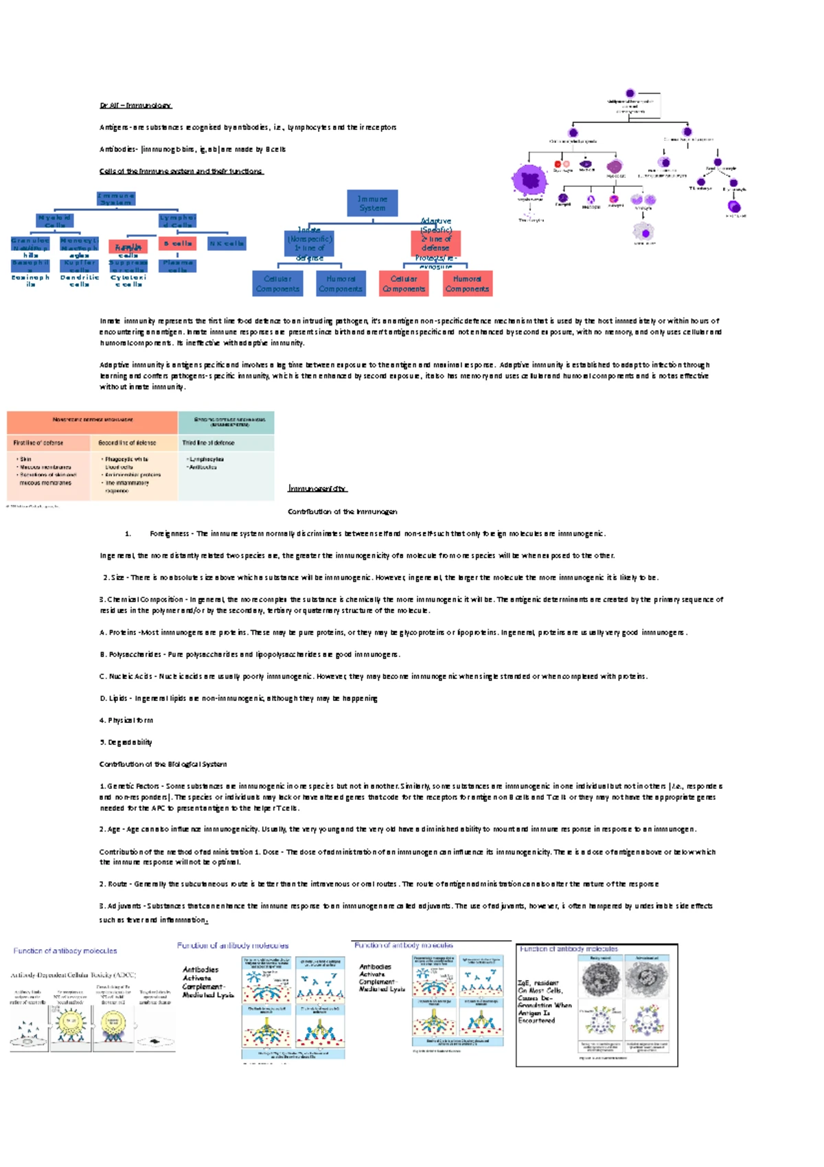 GEN 301: Genetics and Immunology Lecture Notes Overview - Studocu