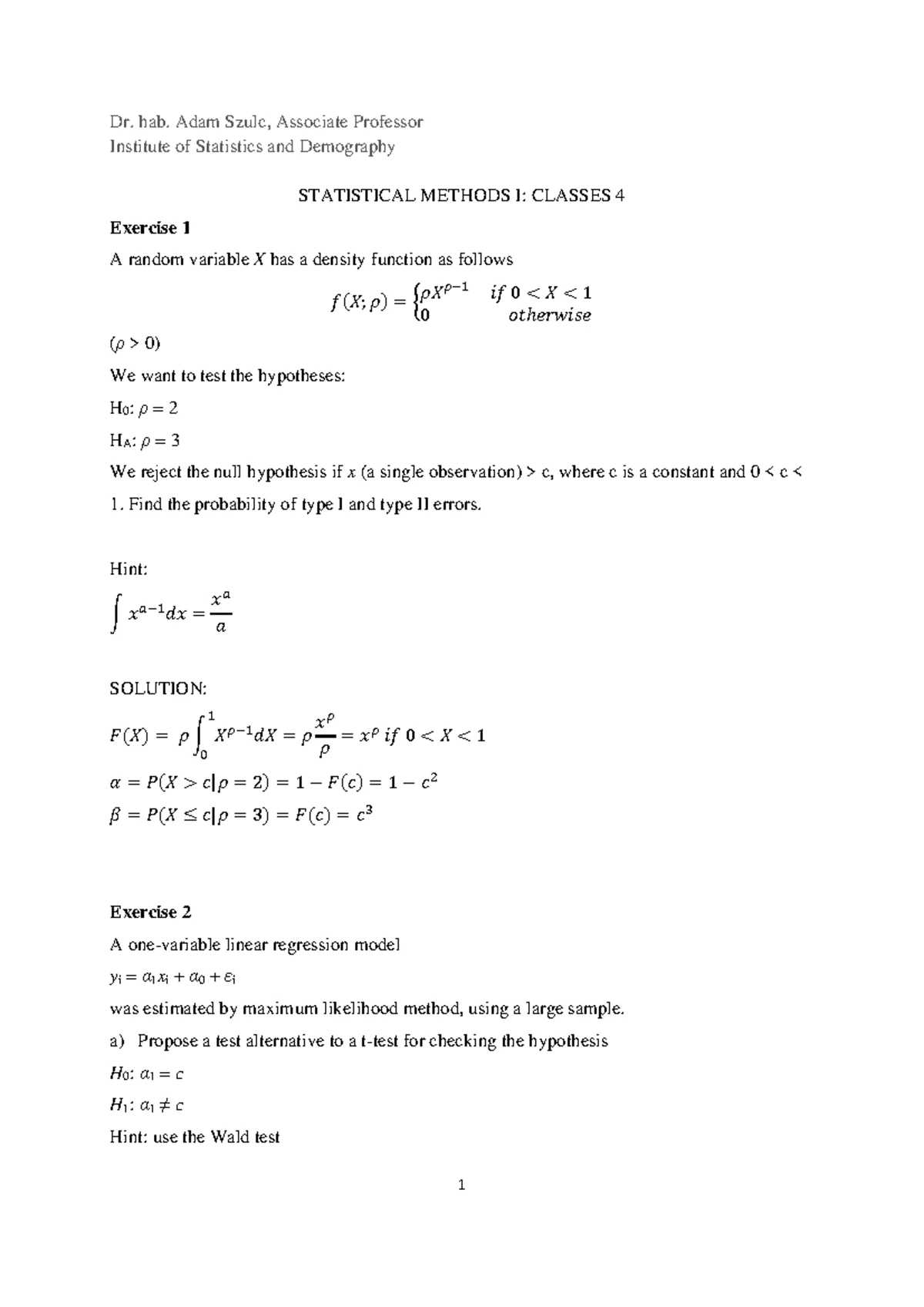 LAB CLASSES 1: SAMPLING DISTRIBUTIONS & ESTIMATION Answers by Prof ...