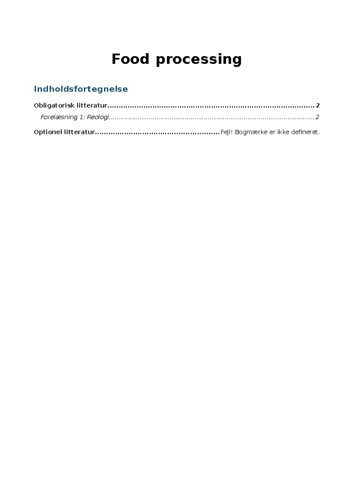 Food Processing Notes: Reologi and HACCP Principles - Studocu