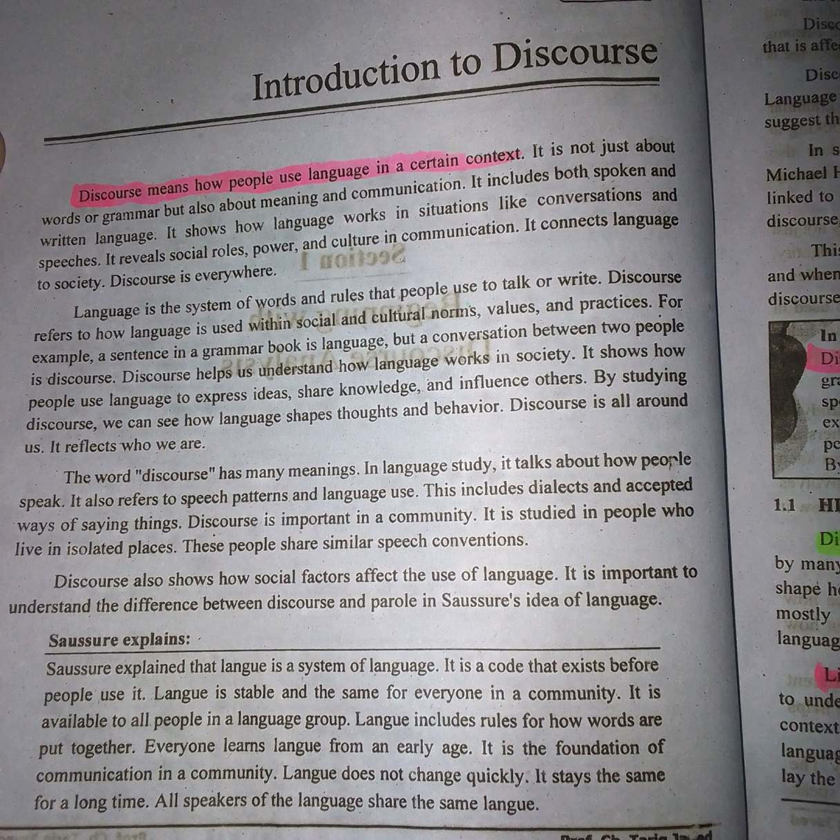 Discourse Analysis: Understanding Language in Context (HIS 92119) - Studocu
