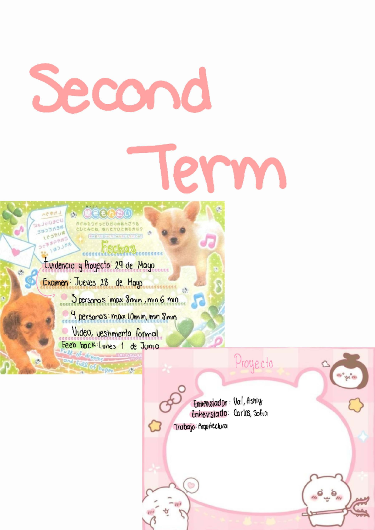 Inglés V Second Term - Project and Exam Guidelines - Studocu