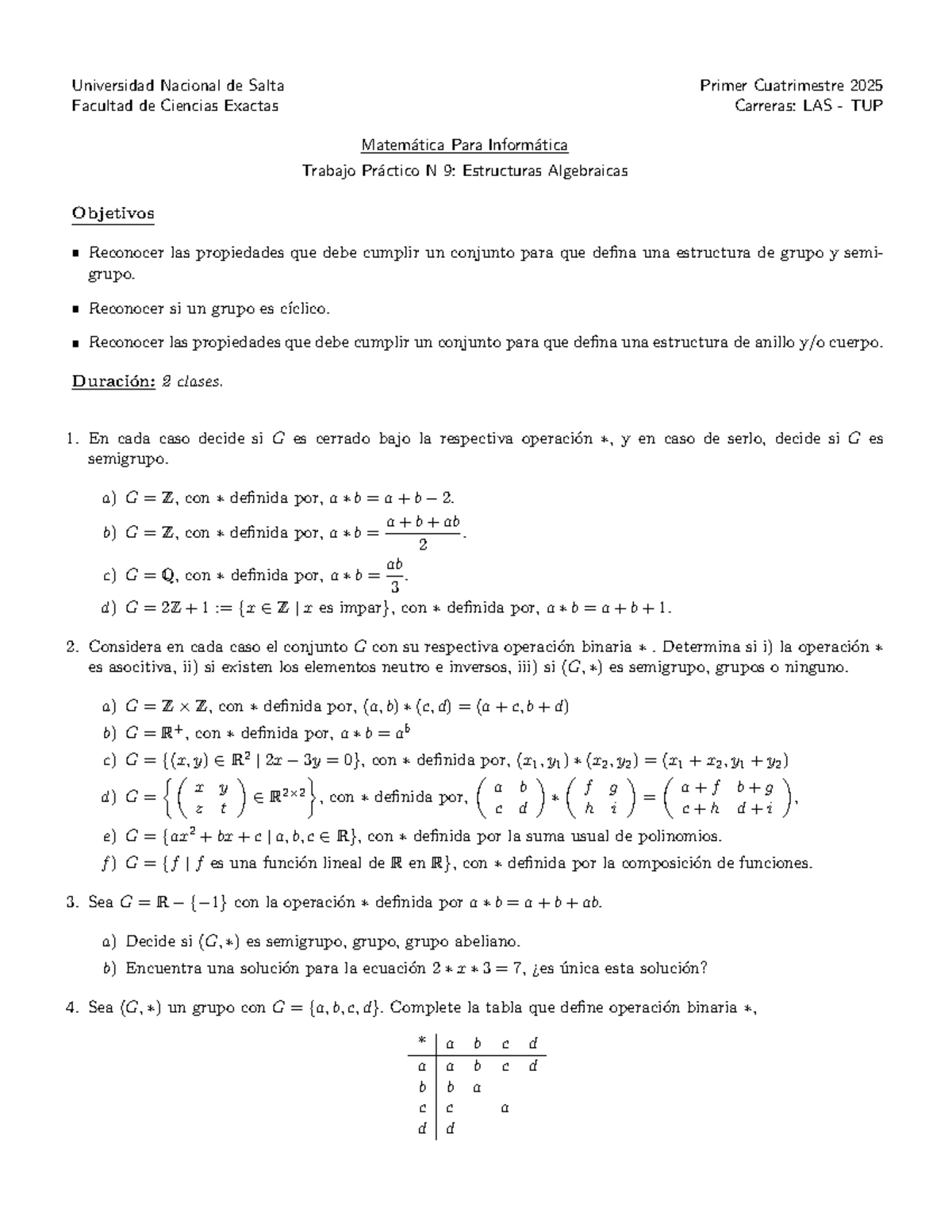 TP4-25: Ecuaciones e Inecuaciones en Matemática para Informática 2025 ...