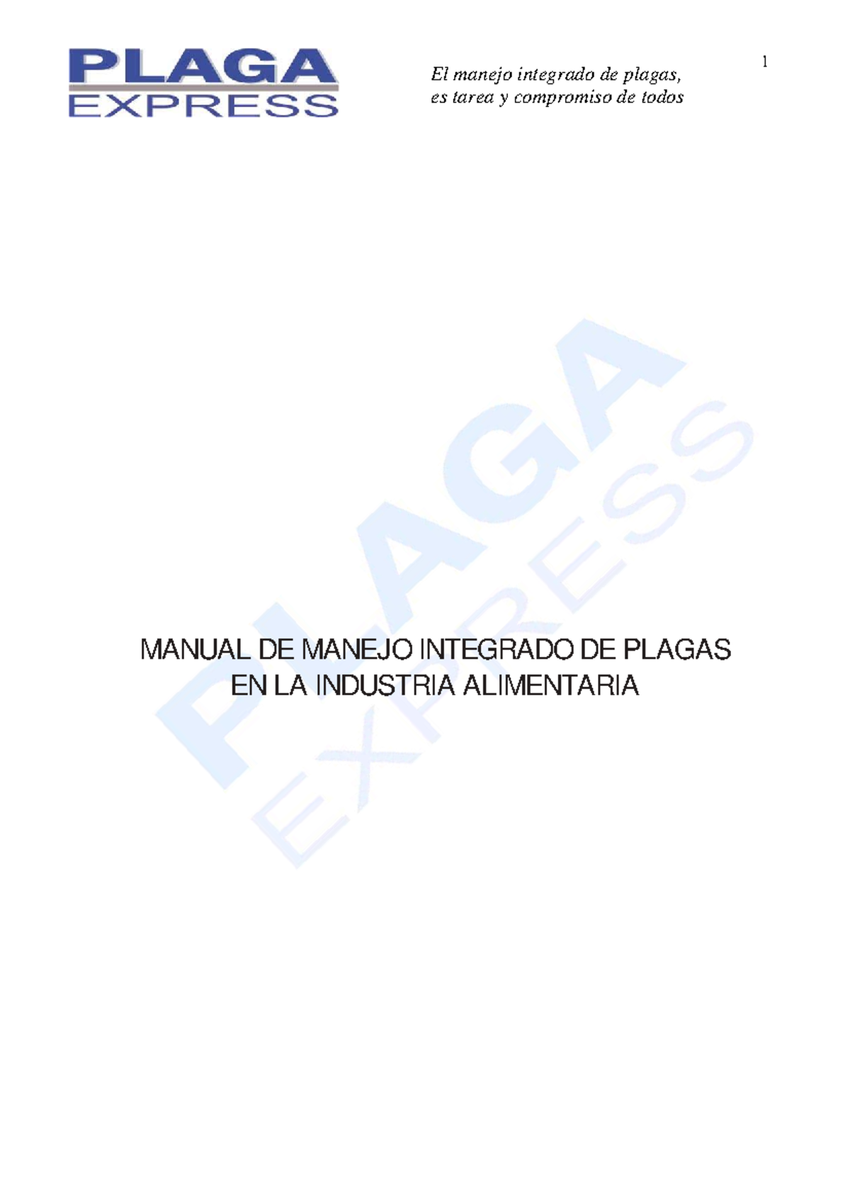 Manual de Manejo Integrado de Plagas en la Industria Alimentaria - Studocu