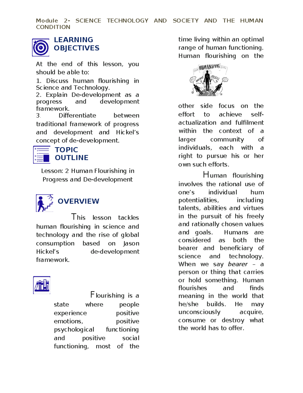 Module-2-L2 - lecture notes in sSTS - CONDITION LEARNING OBJECTIVES At ...