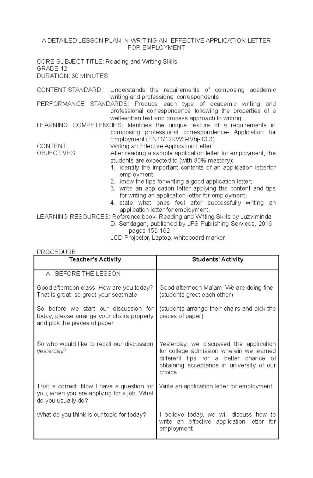 Lesson Plan in Filipino 10 - Republic of the Philippines Department of ...