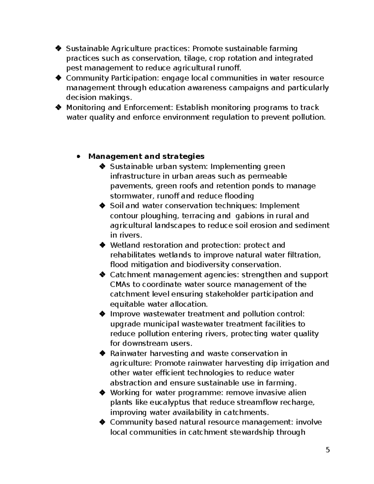 Sustainable Agriculture Practices & Community Engagement in Water Mgmt ...